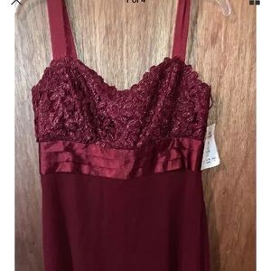 R&M Richards Garnet Cocktail Prom Formal Dress 8